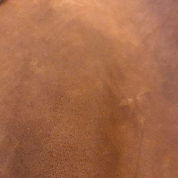 Gianni Notaro Big Slouchy Hobo Bag with Attached Pouch in Whisky Color Suede - Picture 15 of 16